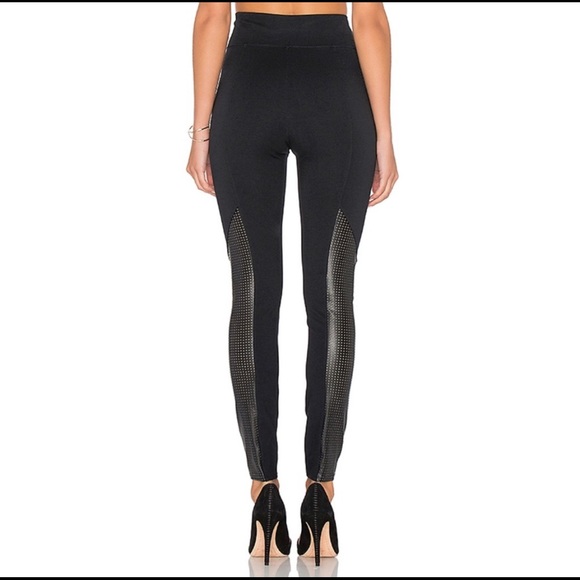 Spanx Faux Leather Perforated Leggings - Picture 3 of 6